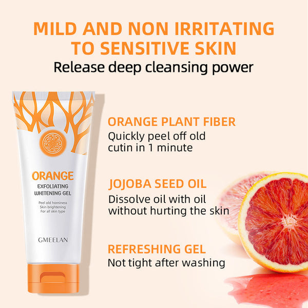 GMEELAN ORANGE EXFOLIATING GEL AND LAZY CREAM